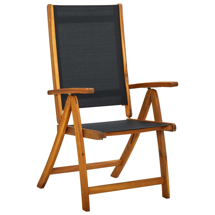 Tuinstoelen Inklapbaar 6 St Massief Acaciahout En Textileen