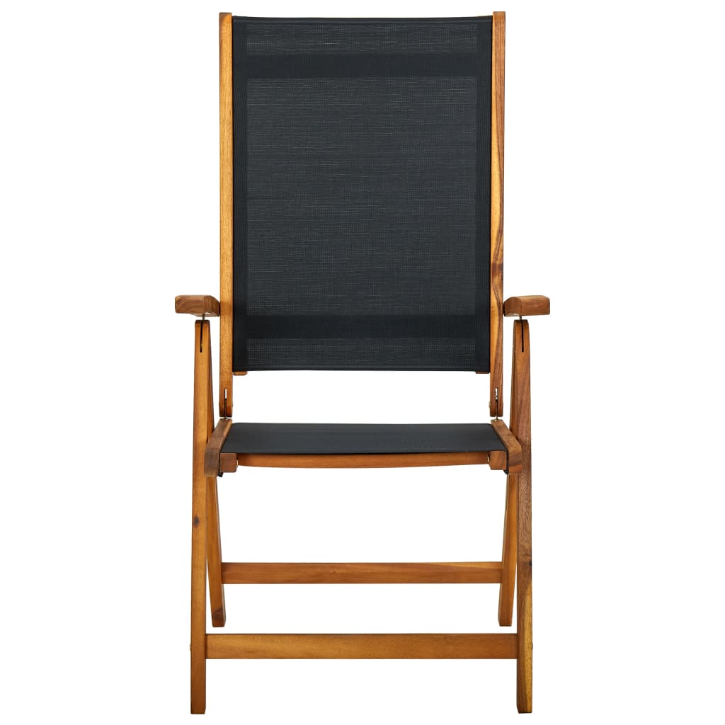 Tuinstoelen Inklapbaar 8 St Massief Acaciahout En Textileen