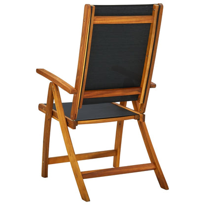 Tuinstoelen Inklapbaar 8 St Massief Acaciahout En Textileen