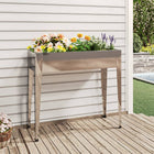 Planter 100.5x40.5x90 cm galvanized steel