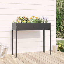 Plantenbak 100,5X40,5X90 Cm Gegalvaniseerd Staal Antracietkleur