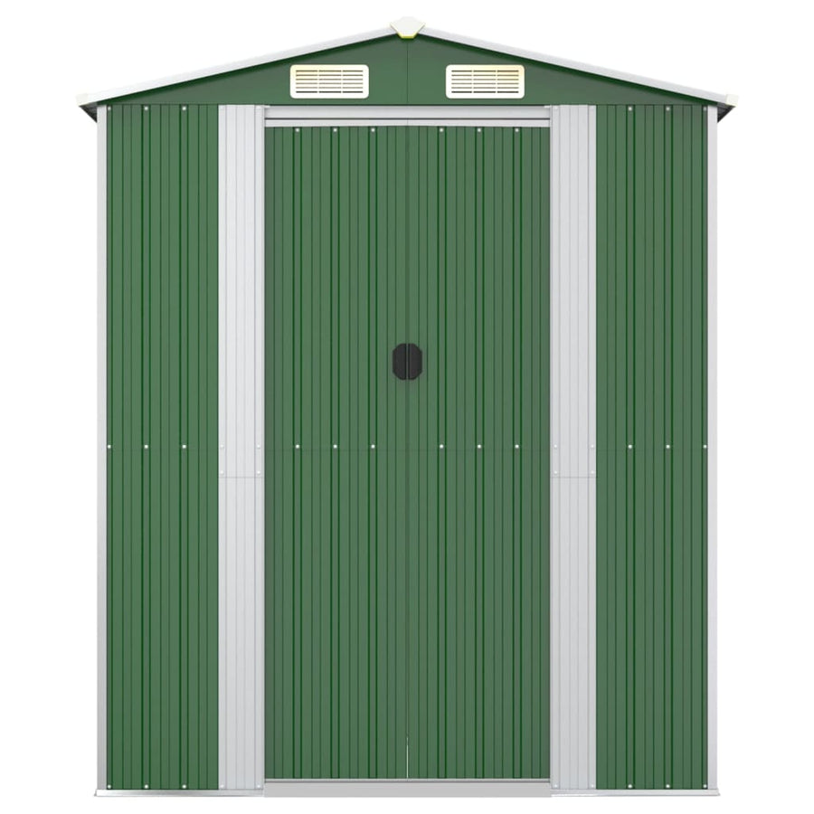 Tuinschuur 192X108X223 Cm Gegalvaniseerd Staal Groen