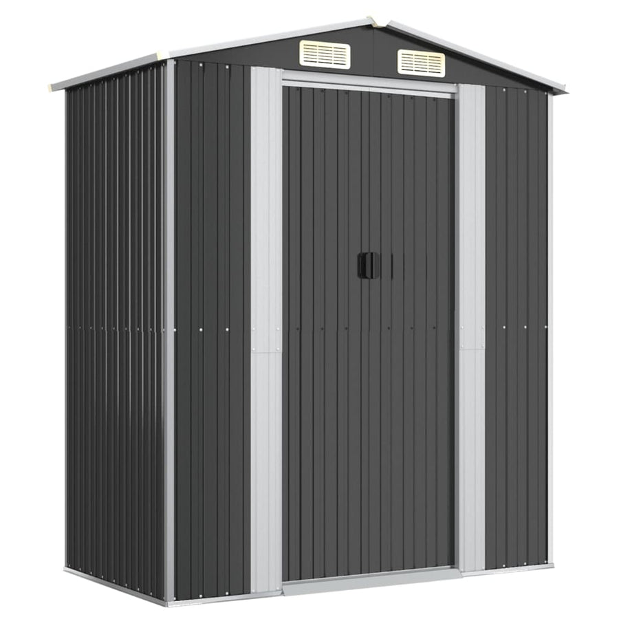 Tuinschuur 192X108X223 Cm Gegalvaniseerd Staal Antracietkleurig
