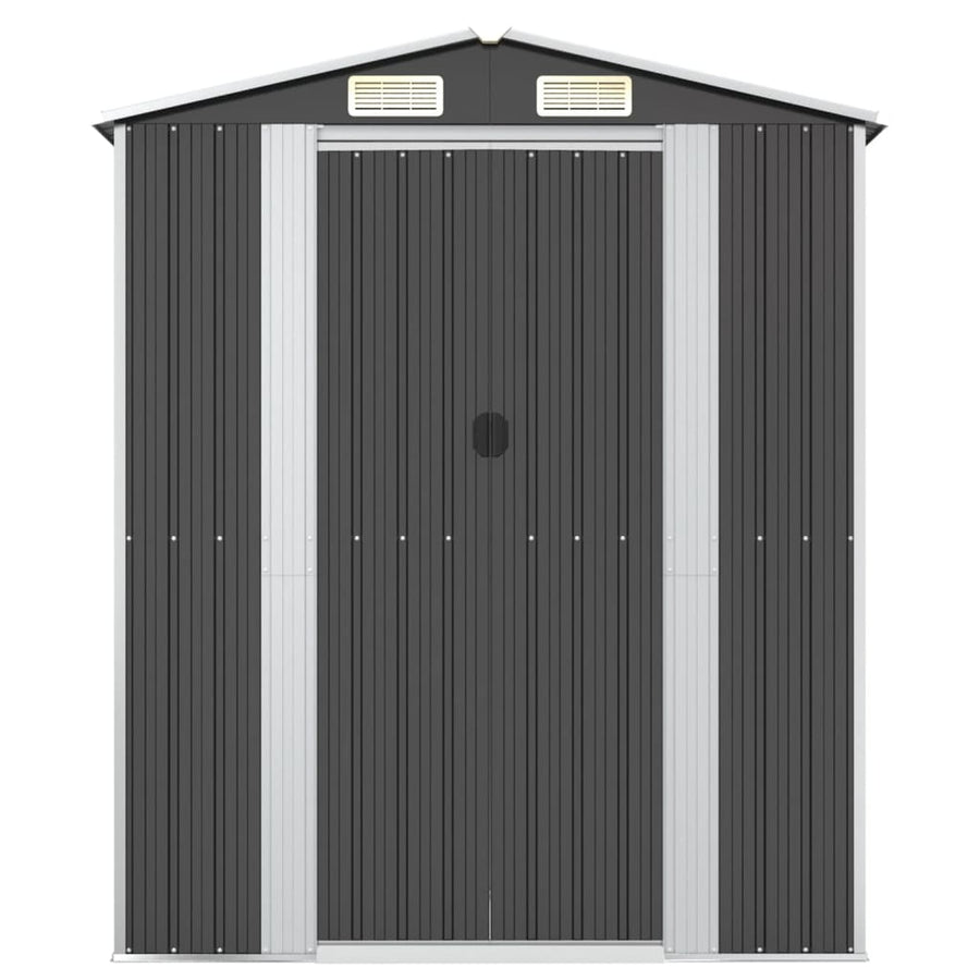 Tuinschuur 192X108X223 Cm Gegalvaniseerd Staal Antracietkleurig
