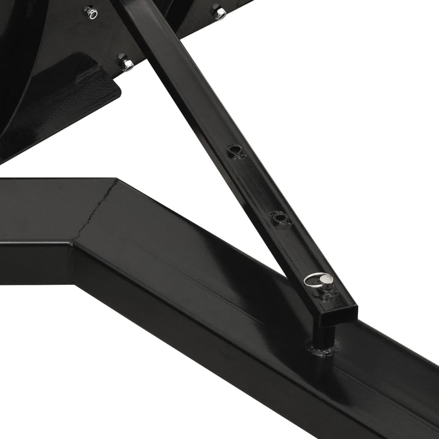 Sneeuwploeg voor heftruck 200x48 cm zwart