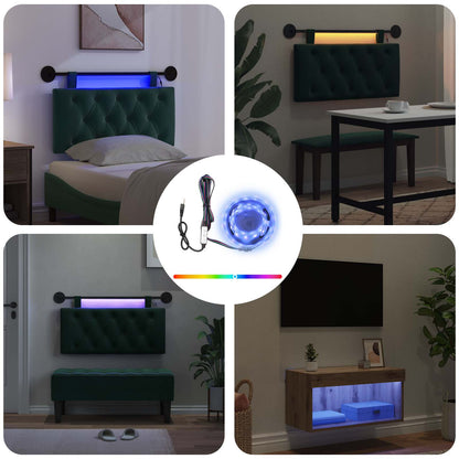 LED-strip met LED-stripverlichting Zwart 180 cm SMD5050