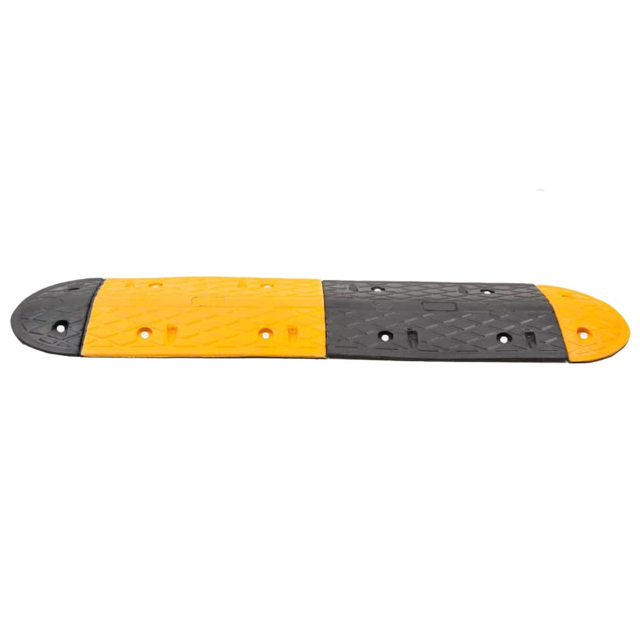Verkeersdrempel 129X32,5X4 Rubber Geel En Zwart 129 x 32.5 x 4 cm