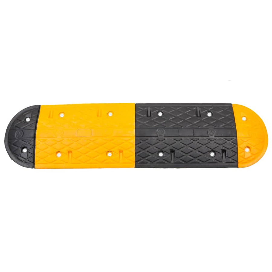 Verkeersdrempel 129X32,5X4 Rubber Geel En Zwart 129 x 32.5 x 4 cm