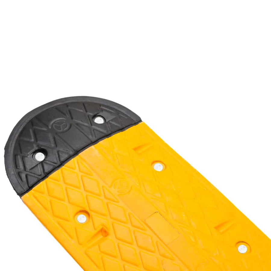 Verkeersdrempel 129X32,5X4 Rubber Geel En Zwart 129 x 32.5 x 4 cm
