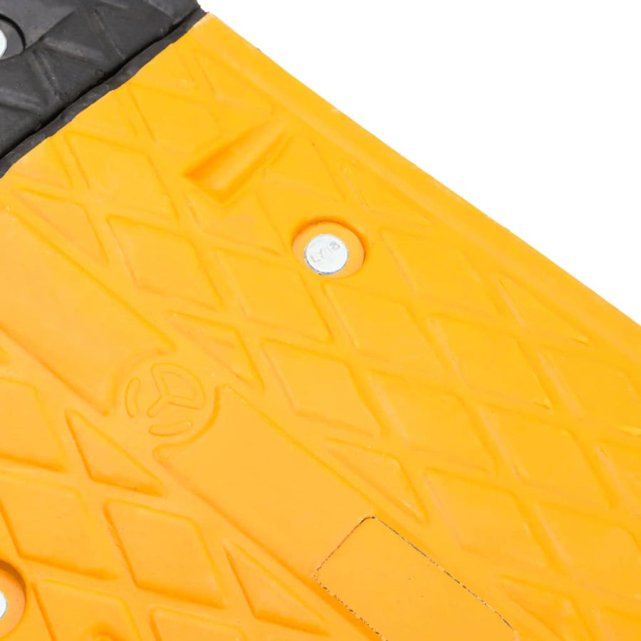 Verkeersdrempel 129X32,5X4 Rubber Geel En Zwart 129 x 32.5 x 4 cm