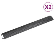 Kabelbeschermer drempel 98,5 cm PVC zwart 2 stuks
