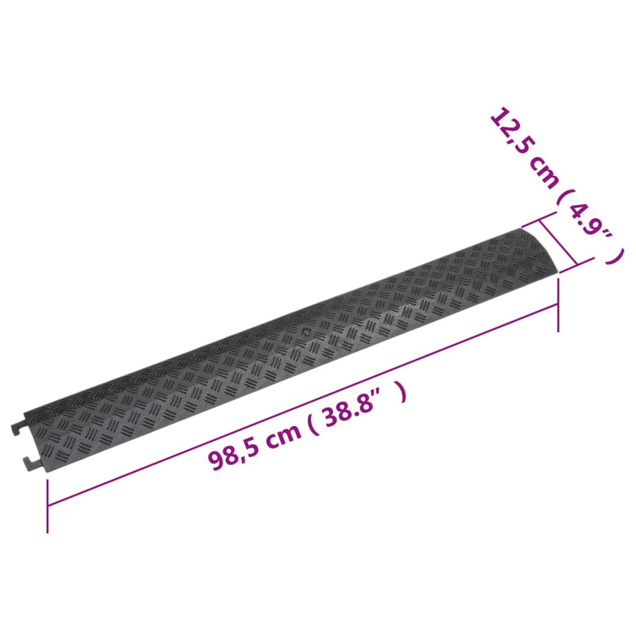 Kabelbeschermers Drempel 98,5 Cm 2 Zwart