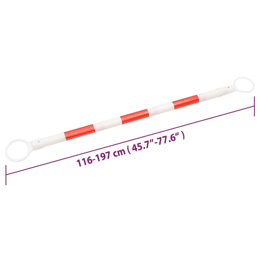 Pylonstangen Inklapbaar 10 St 116-197 Cm