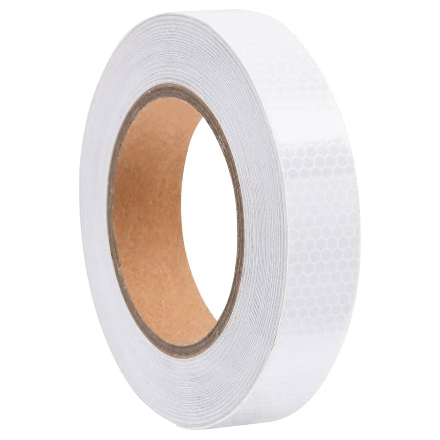 Reflecterende Tape 2,5 Cm X 20 M Pvc Wit 0.025 x 20 m