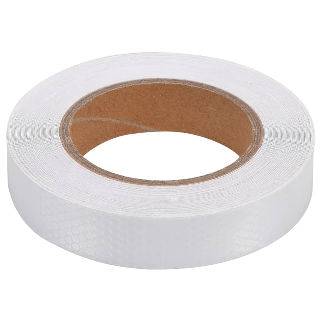 Reflecterende Tape 2,5 Cm X 20 M Pvc Wit 0.025 x 20 m