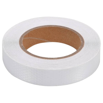 Reflecterende Tape 2,5 Cm X 20 M Pvc Wit 0.025 x 20 m