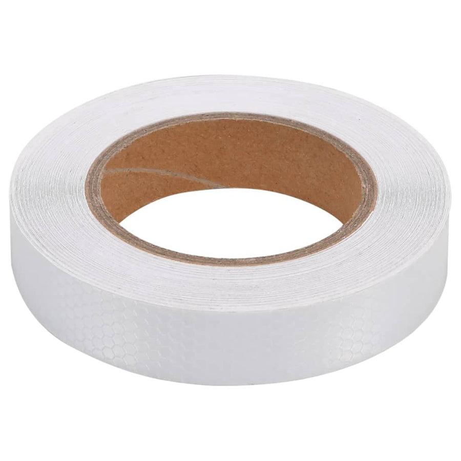 Reflecterende Tape 2,5 Cm X 20 M Pvc Wit 0.025 x 20 m
