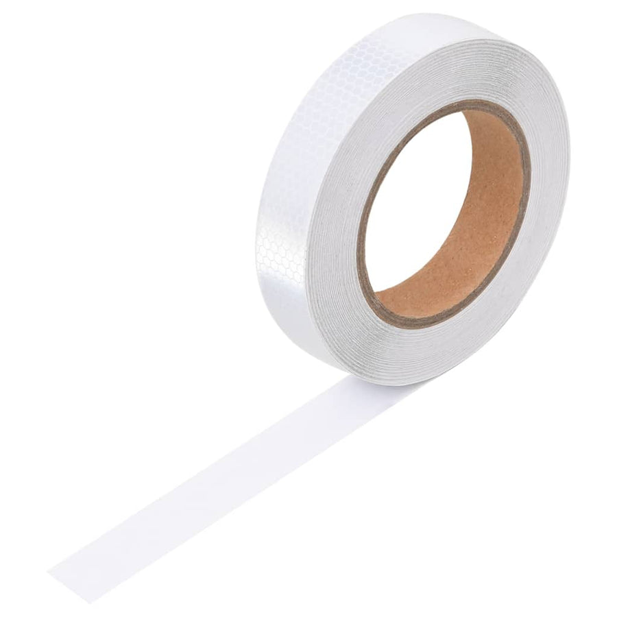 Reflecterende Tape 2,5 Cm X 20 M Pvc Wit 0.025 x 20 m