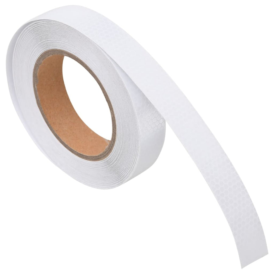 Reflecterende Tape 2,5 Cm X 20 M Pvc Wit 0.025 x 20 m