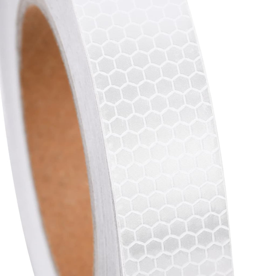 Reflecterende Tape 2,5 Cm X 20 M Pvc Wit 0.025 x 20 m
