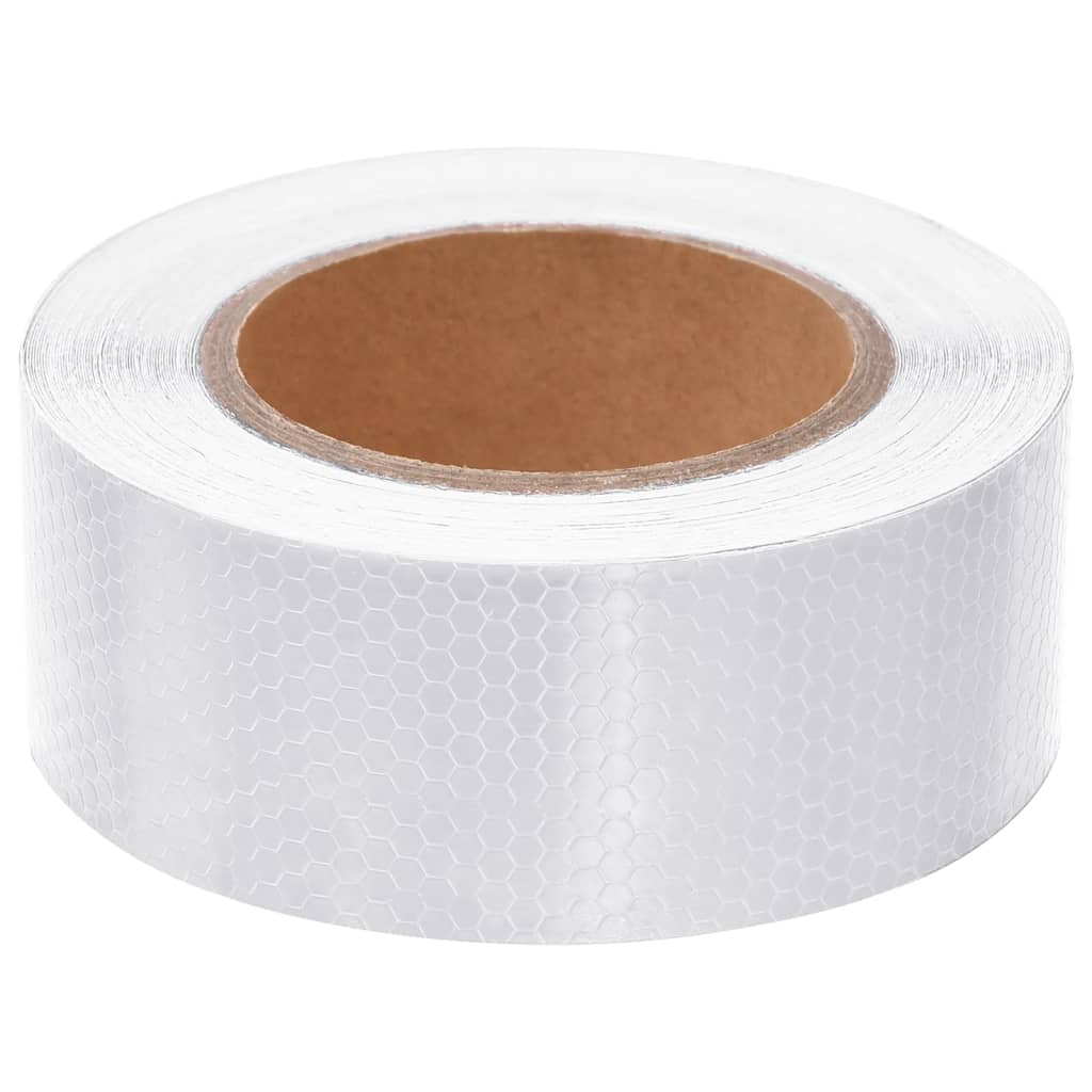 Reflecterende Tape 5 Cm X 20 M Pvc Wit 0.05 x 20 m