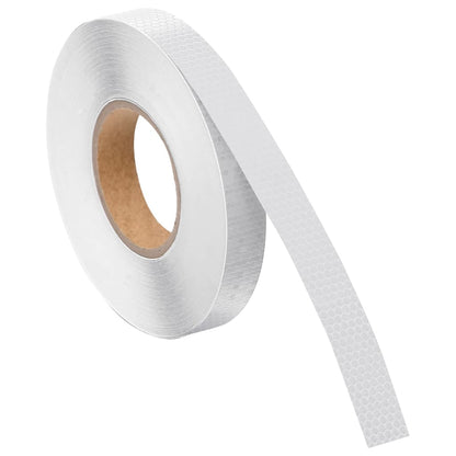 Reflecterende Tape 2,5 Cm X 50 M Pvc Wit 1 0.025 x 50 m