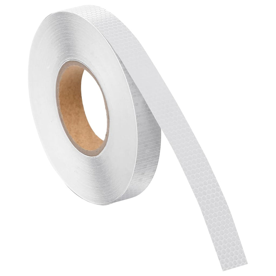 Reflecterende Tape 2,5 Cm X 50 M Pvc Wit 1 0.025 x 50 m