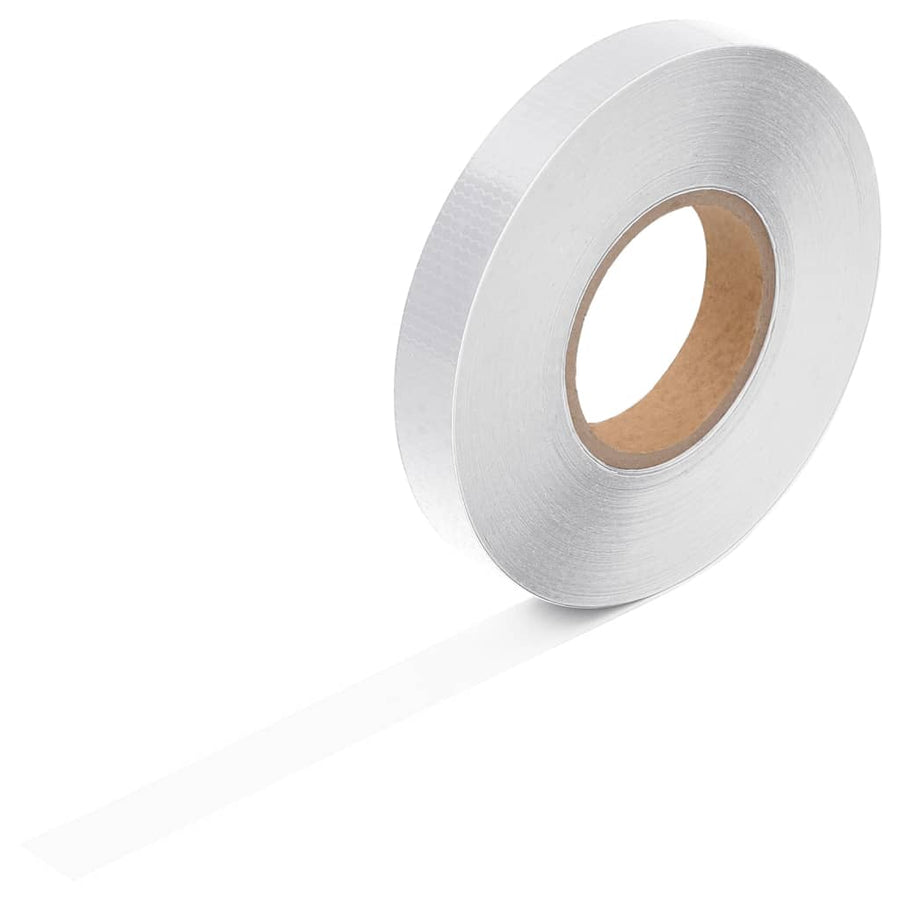 Reflecterende Tape 2,5 Cm X 50 M Pvc Wit 1 0.025 x 50 m