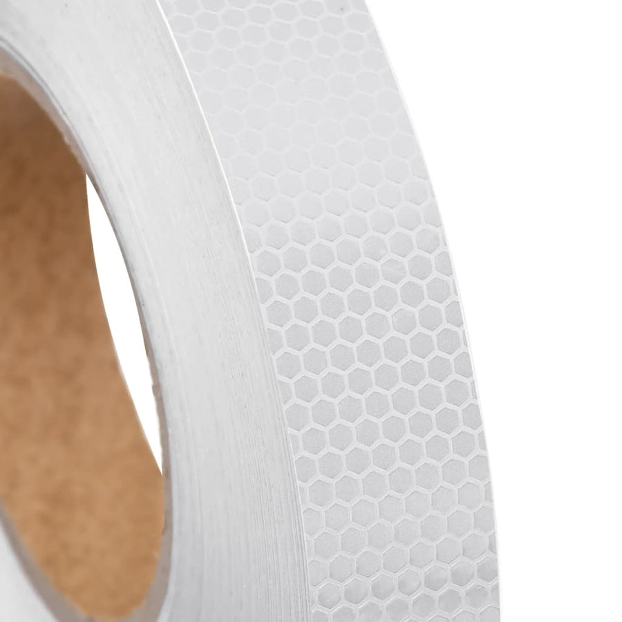 Reflecterende Tape 2,5 Cm X 50 M Pvc Wit 1 0.025 x 50 m