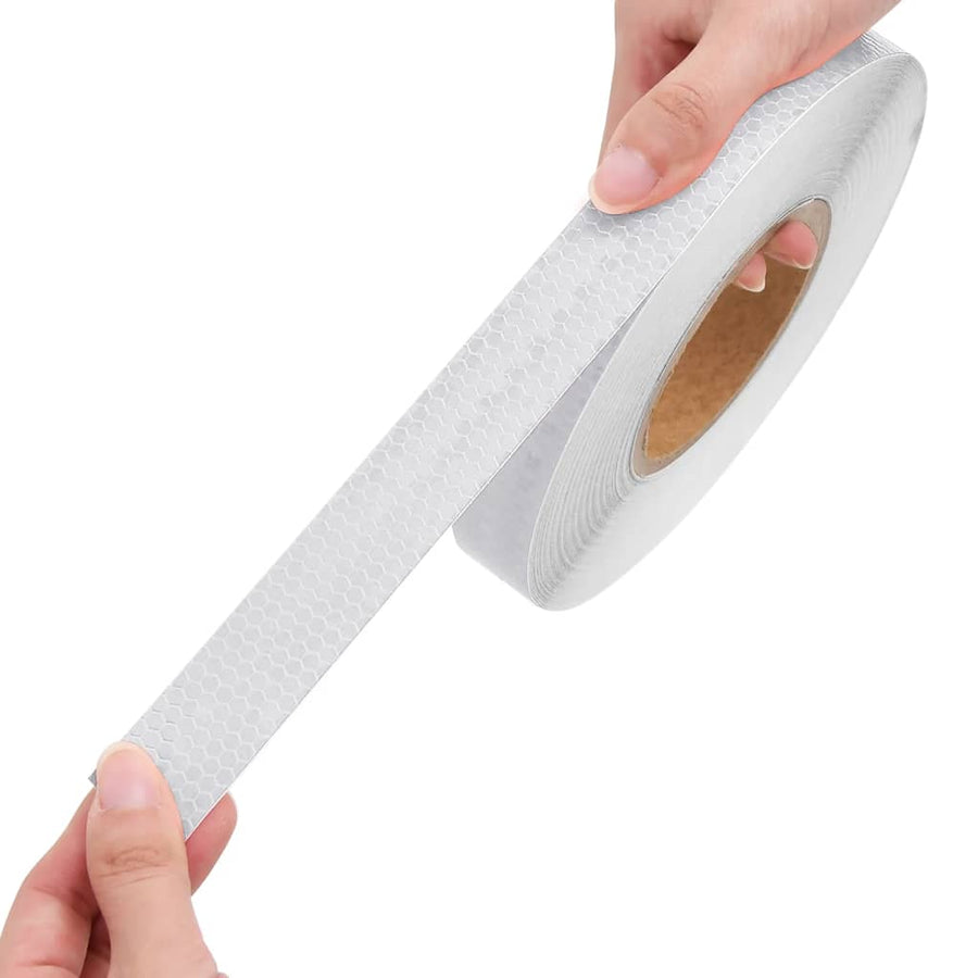 Reflecterende Tape 2,5 Cm X 50 M Pvc Wit 1 0.025 x 50 m