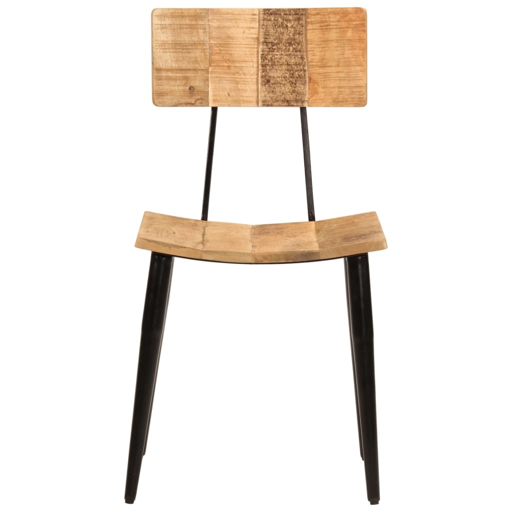 Eetkamerstoelen 2 St 44X40X80 Cm Massief Mangohout