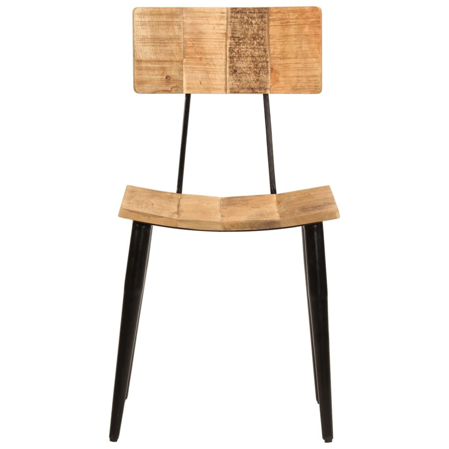 Eetkamerstoelen 2 St 44X40X80 Cm Massief Mangohout