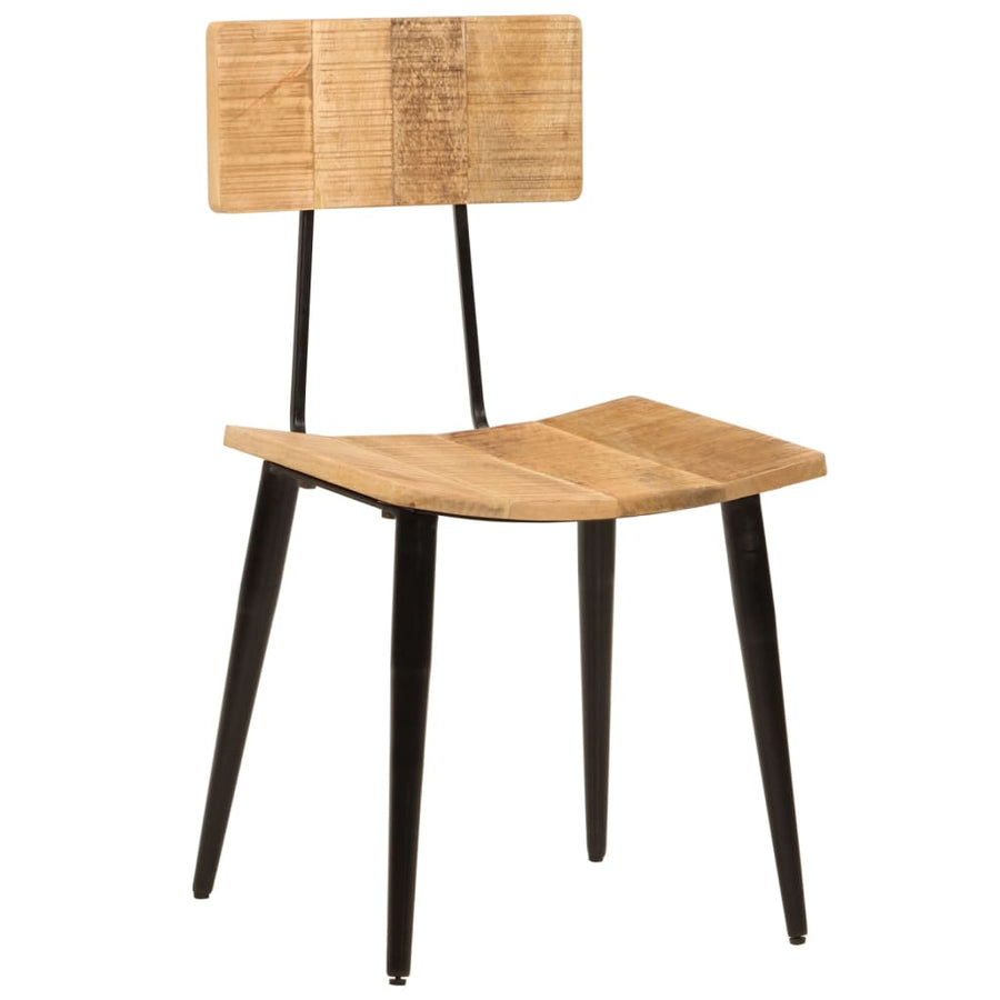 Eetkamerstoelen 2 St 44X40X80 Cm Massief Mangohout