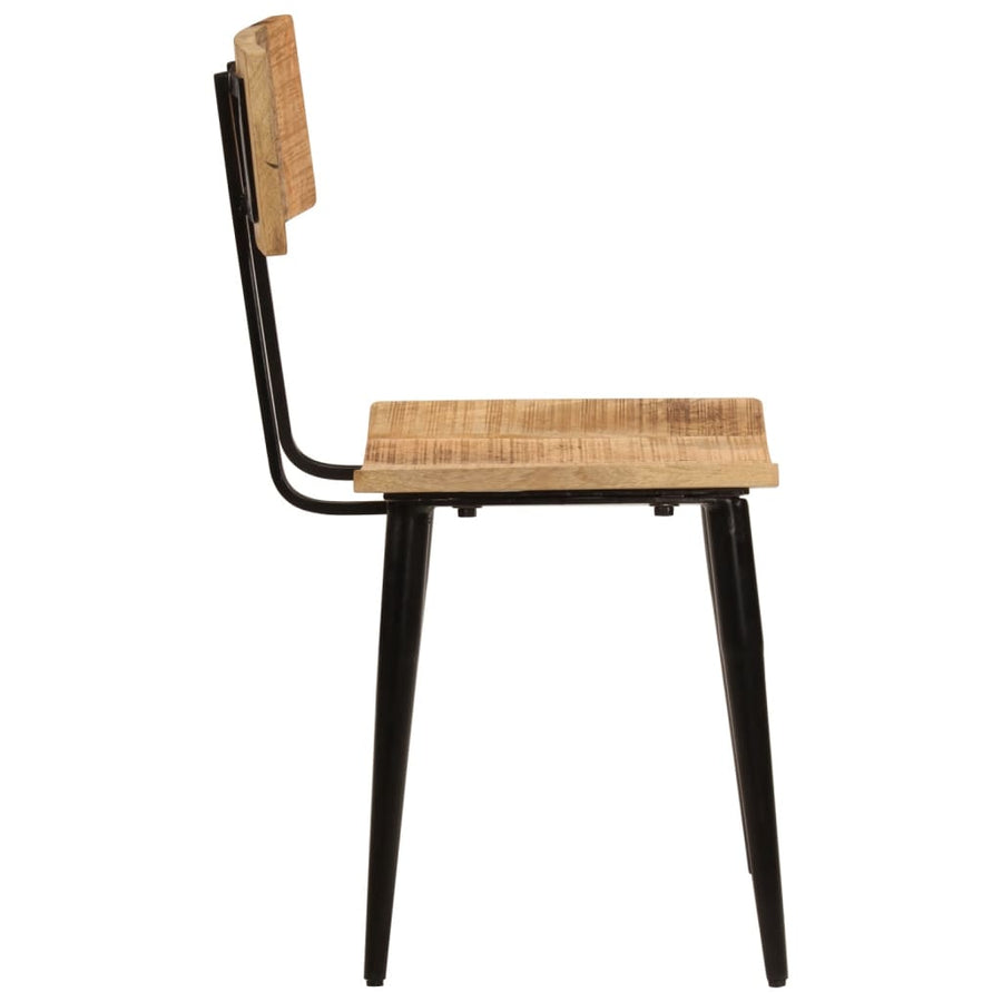 Eetkamerstoelen 2 St 44X40X80 Cm Massief Mangohout