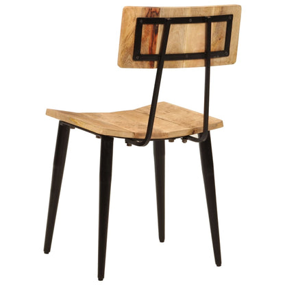 Eetkamerstoelen 2 St 44X40X80 Cm Massief Mangohout