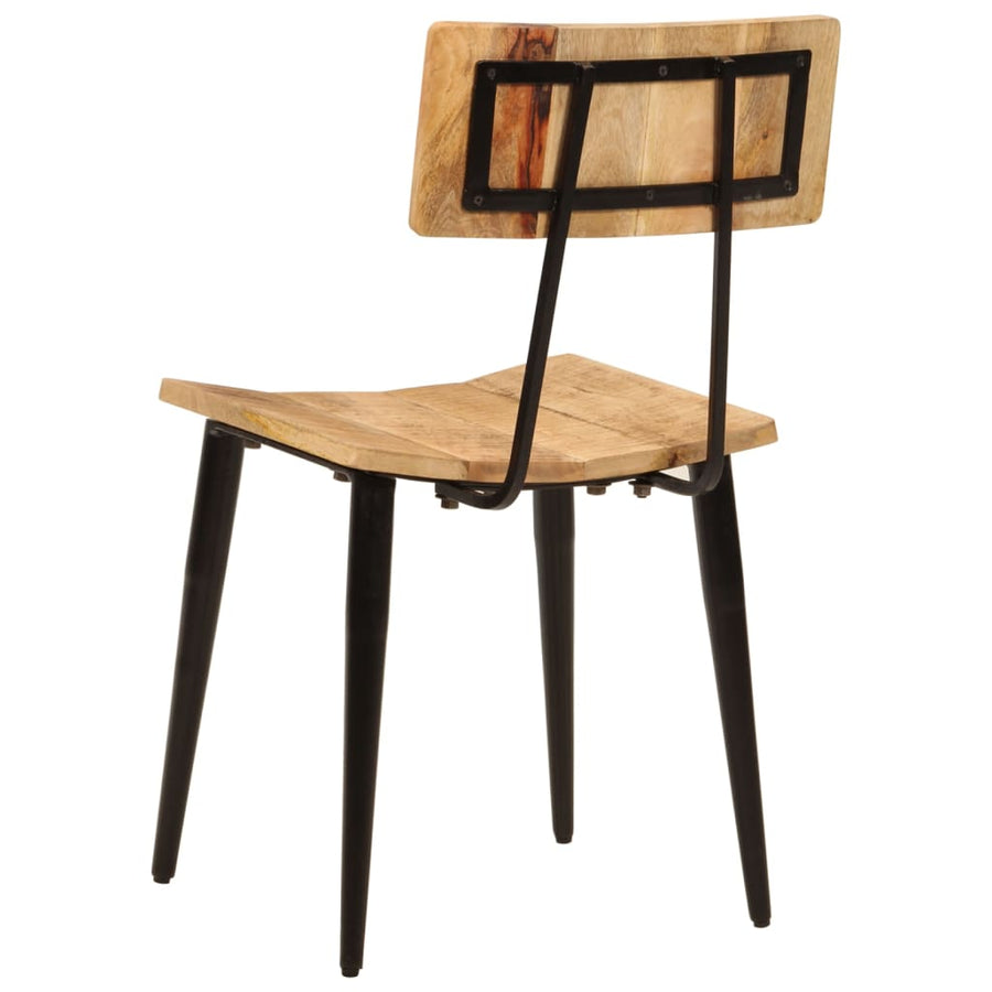 Eetkamerstoelen 2 St 44X40X80 Cm Massief Mangohout