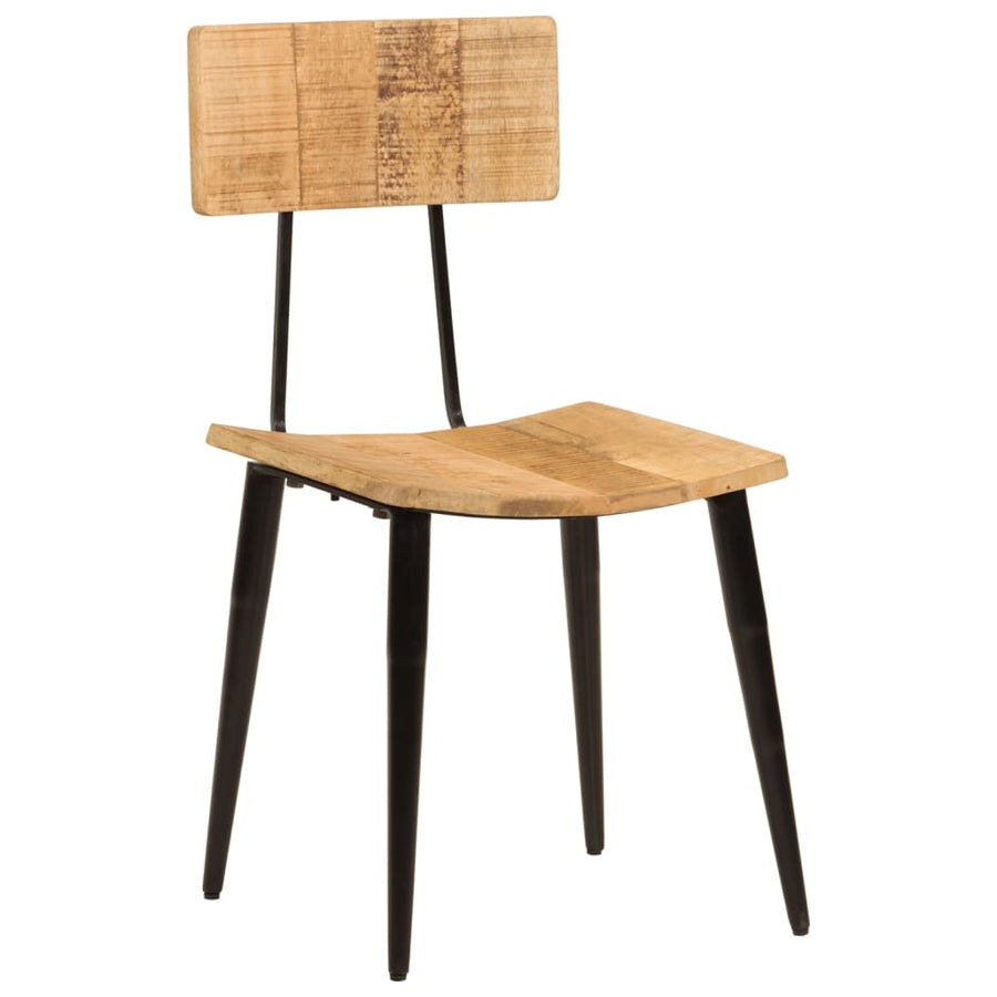 Eetkamerstoelen 2 St 44X40X80 Cm Massief Mangohout