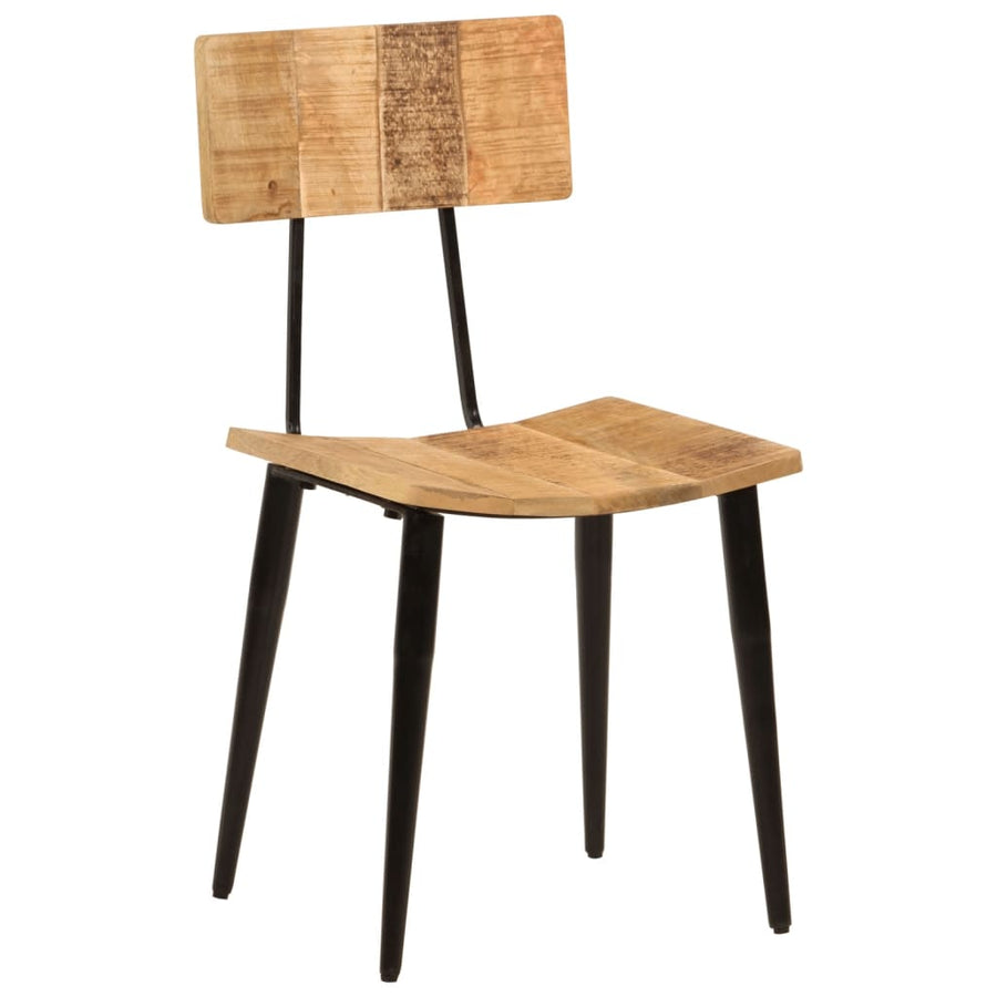 Eetkamerstoelen 2 St 44X40X80 Cm Massief Mangohout