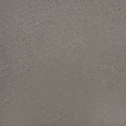 Tweezitsbank 120 cm fluweel lichtgrijs