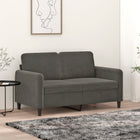 Tweezitsbank fluweel 120 cm grijs