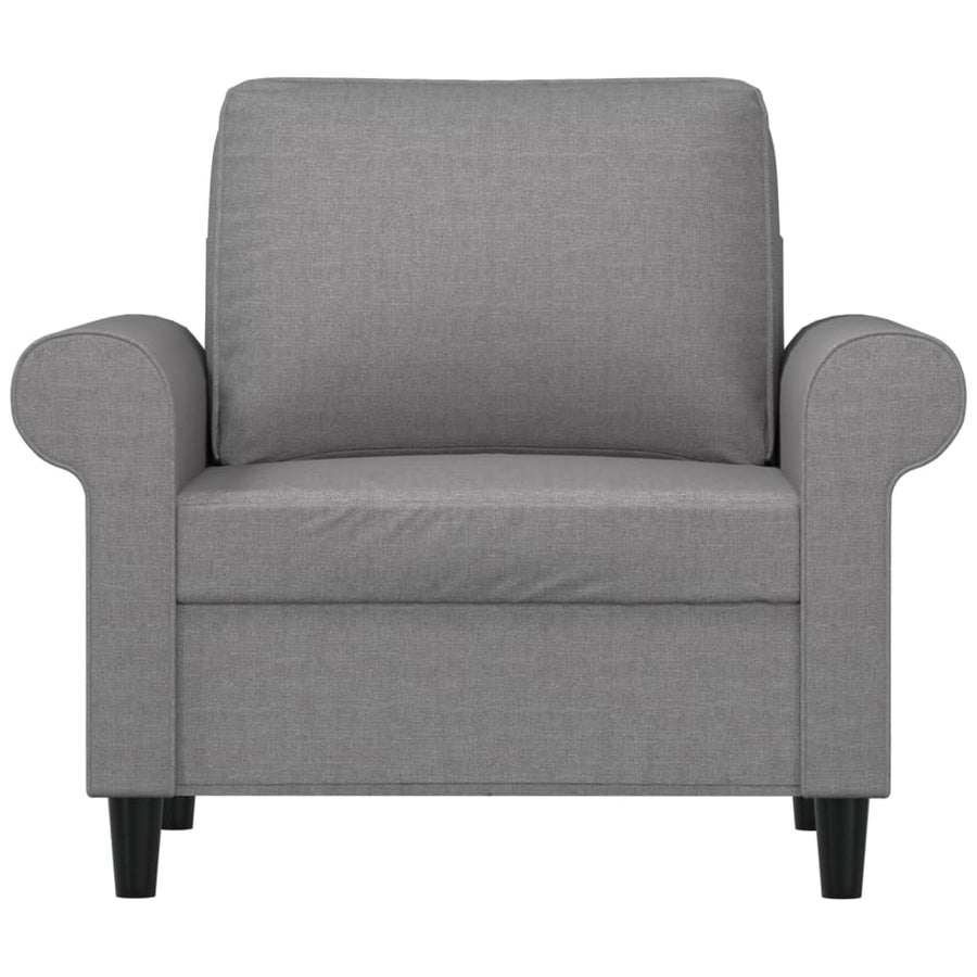 Fauteuil 60 cm stof lichtgrijs