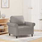 Fauteuil 60 Cm Stof Lichtgrijs 92 x 77 x 80 cm