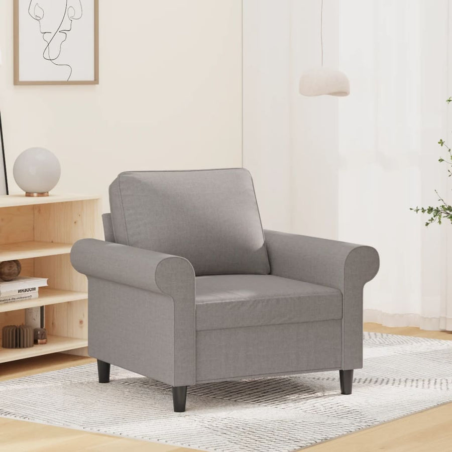 Fauteuil 60 cm stof lichtgrijs
