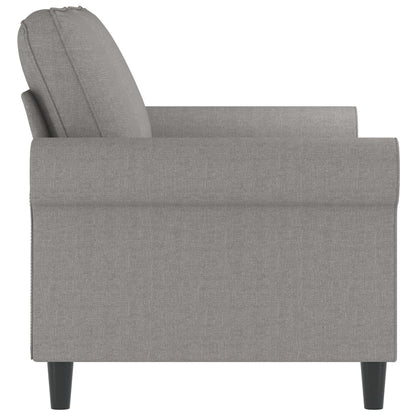 Tweezitsbank 120 cm stof lichtgrijs