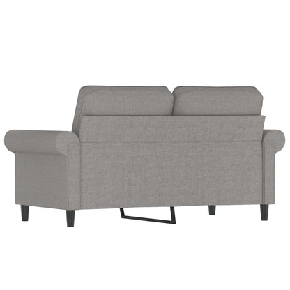 Tweezitsbank 120 cm stof lichtgrijs