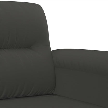 Tweezitsbank 140 cm microvezelstof donkergrijs