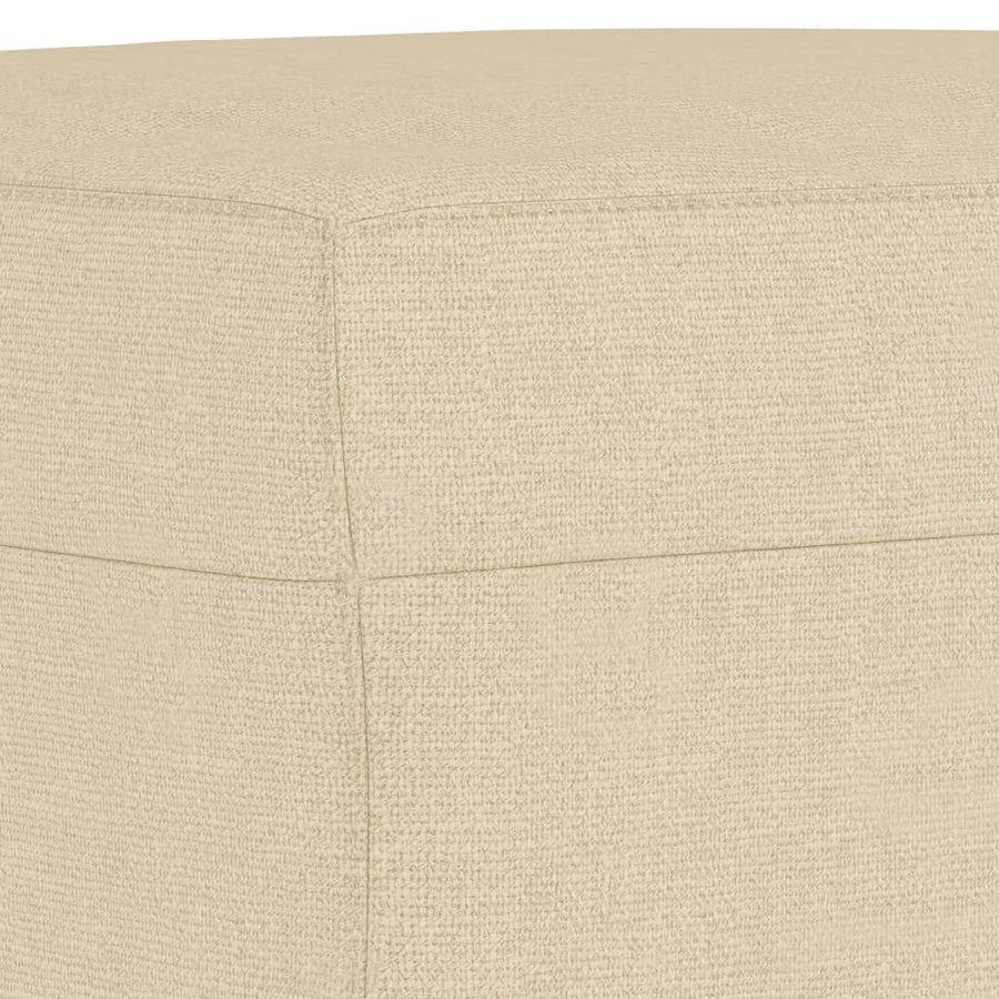 Voetenbank 60X50X41 Cm Stof Crèmekleurig