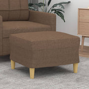 Voetenbank stof 60x50x41 cm bruin