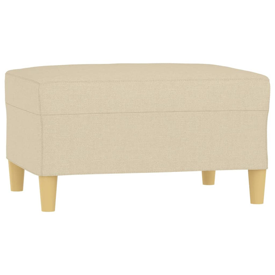 Voetenbank Stof Kleurig 1 70 x 55 x 41 cm Crème
