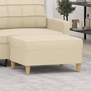 Voetenbank stof 70x55x41 cm crème
